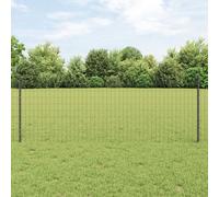 Vidaxl Clôture Euro Set De 2 Gris Acier 25 X 0,8 M Durable Clôture
