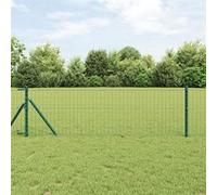 vidaXL Clôture Euro Verte 0,6x25 m Acier 42004387 Vert