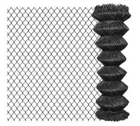 Clôture À Mailles Acier 15 X 1,25 M Gris