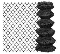 vidaXL Clôture Grillagée Clôture à Mailles de Jardin 25 x 0,8 m Acier Gris