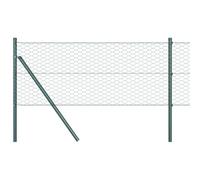 vidaXL Clôture hexagonale 0,4 x 50 m PVC Vert | Construction robuste qui résiste dans le temps, Style moderne avec un revêtement en PVC,