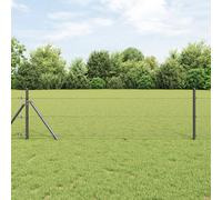 Vidaxl Clôture Hexagonale Grise 0,5x100 M En Acier