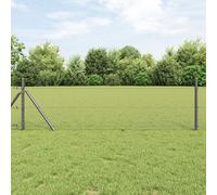 Vidaxl Clôture Hexagonale Grise 0,6x10 M Acier