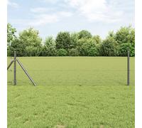 Vidaxl Clôture Hexagonale Grise 0,8x10 M Acier