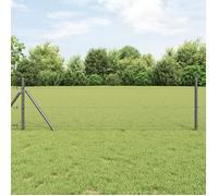 vidaXL Clôture Hexagonale Grise 0.8x25 m Acier 42005529