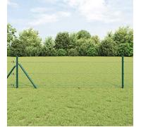 vidaXL Clôture hexagonale de jardin verte 0,4 x 10 m acier