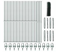 vidaXL Clôture hexagonale Verte 05X100 m en Acier | Résistant aux UV Revêtement en Poudre Assemblage Facile Utilisation Polyvalente Jardin et extérieur Durable Robuste