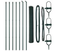 vidaXL Clôture Hexagonale Verte 1,2x10 m Acier Durable Design Moderne Montage Facile Barrière Extérieure Set de Clôtures Jardin PVC Haute Résistance Enclos