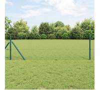 vidaXL Clôture hexagonale Verte 1.4x10 m Acier 42005354