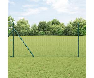 Vidaxl Clôture Hexagonale Verte 1,4x100 M Acier