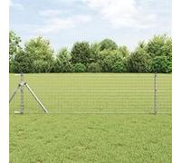 vidaXL Pieux de clôture 42004222 – 7 pcs Ø32 mm 120 cm Acier galvanisé