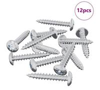 vidaXL Clou auto-perceur 12 pcs Zincé 4 x 25 mm Acier