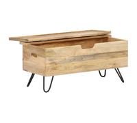 Vidaxl Coffre 90x40x45 Cm Bois Solide De Manguier