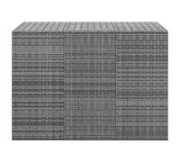 Boîte à Coussins de Jardin Résine Tressée 100x97,5x104 cm Noir Coffre vidaXL