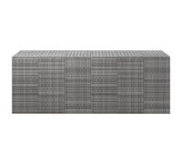 Boîte à Coussins de Jardin Résine Tressée 100x97,5x104 cm Noir Coffre vidaXL