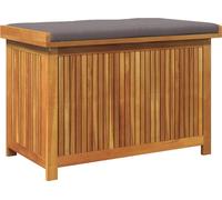 vidaXL Coffre à coussins d'extérieur 90x50x60,5 cm bois massif acacia