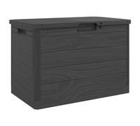 vidaXL Coffre à coussins d'extérieur Anthracite 77,5x44,5x53 cm Polypropylène