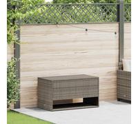 Vidaxl Coffre À Coussins D'extérieur Gris 100x55x55,5cm Résine Tressée Gris