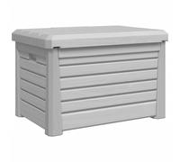 vidaXL Coffre à coussins d'extérieur Gris 73x50,5x46,5 cm Polypropylène