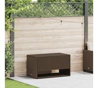 vidaXL Coffre à coussins d'extérieur marron 100x55x55,5 cm polyrotin, conteneur à coussins, boîte à coussins de jardin, boîte, boîte de rangement