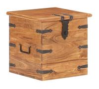 vidaXL Coffre 40x40x40 cm Bois d'acacia solide