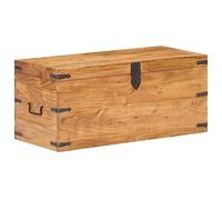 vidaXL Coffre Banc d’Entrée Armoire de Rangement Boîte de Rangement Coffre de Stockage Salon Maison Intérieur 90x40x40 cm Bois d'Acacia Solide