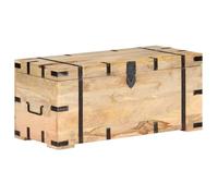 Bois Solide de Manguier Coffre Banc de Couloir Boîte Rangement Maison vidaXL