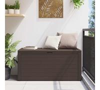 vidaXL Coffre de jardin brun 116x44x55 cm