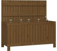 vidaXL Coffre de jardin brun miel 115x49x60 cm pin massif