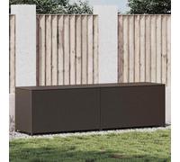 vidaXL Coffre de jardin en poly rotin 200x50x60 cm brun
