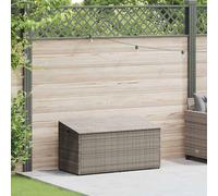 vidaXL Coffre de jardin gris 110x50x58 cm Poly rotin