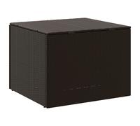 vidaXL Coffre de jardin Marron 291L Poly rotin