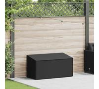 vidaXL Coffre de jardin noir 110x50x58 cm Poly rotin