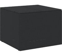 vidaXL Coffre de jardin noir 291L Poly rotin