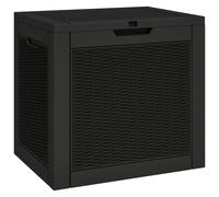 vidaXL Coffre de jardin noir 55,5x43x53 cm Polypropylène