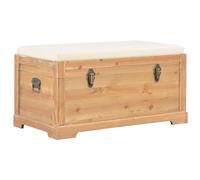 vidaXL Coffre de Rangement avec Coussin Boîte de Rangement Banc d’Entrée Meuble d'Entrée Banquette Couloir Salon Maison Intérieur MDF