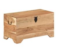 Coffre De Rangement Bois D'acacia Solide - Vidaxl Marron