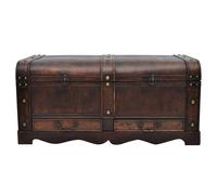 Vidaxl Coffre De Rangement Bois Marron 90 X 51 X 42 Cm