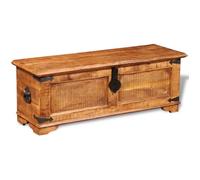 vidaXL Coffre de rangement Bois massif de manguier