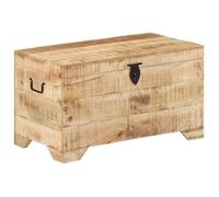 vidaXL Coffre de rangement Bois massif de manguier brut