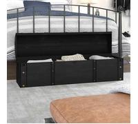 vidaXL Coffre de rangement Bois massif style vintage 120x30x40 cm 245801