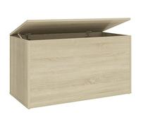 vidaXL Coffre de Rangement Boîte de Rangement Armoire Conteneur Meuble de Rangement Organisateur Maison Chêne Sonoma 84x42x46 cm Bois d'Ingénierie