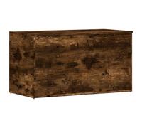 vidaXL Coffre de Rangement Boîte Table Basse Bout de Canapé Table d’Appoint Meuble de Rangement Chêne Fumé 84x42x46 cm Bois d'Ingénierie