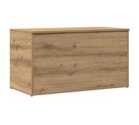 Coffre de rangement - Chêne artisanal - 84x42x46 cm - Bois d'ingénierie - Style contemporain
