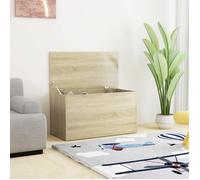 vidaXL Coffre de rangement Chêne sonoma 84x42x46 cm Bois d'ingénierie 803059