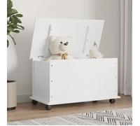 vidaXL Coffre de rangement ALTA avec roulettes blanc bois massif de pin 353928