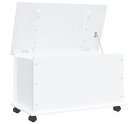 Vidaxl Coffre De Rangement Et Roulettes Alta Blanc 73x39,5x43 Cm Multicolore