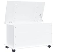 vidaXL Coffre de rangement et roulettes ALTA blanc bois massif de pin 353928