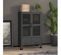 vidaXL Coffre de rangement industriel Anthracite 70x40x115 cm Métal 339623