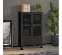 vidaXL Coffre de rangement industriel Noir 70x40x115 cm Métal 339621